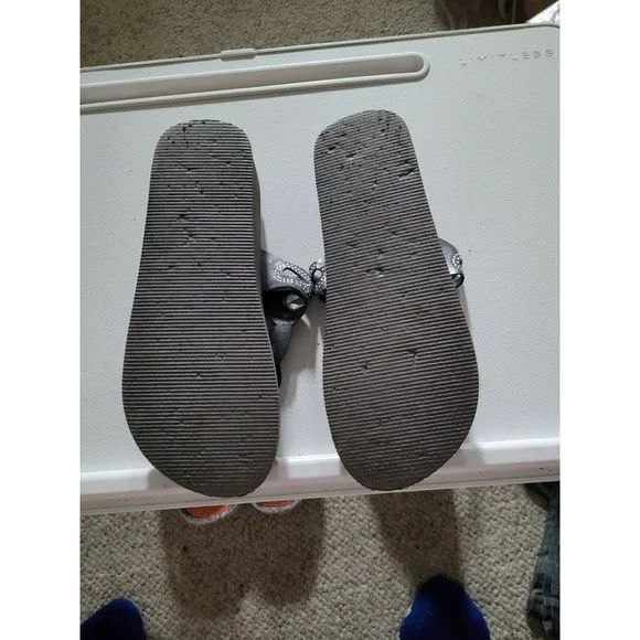 Women's Teen Fashion Wedge Platform Sandals Size 8 Flip Flops Slip-On Shoes - Picture 4 of 4